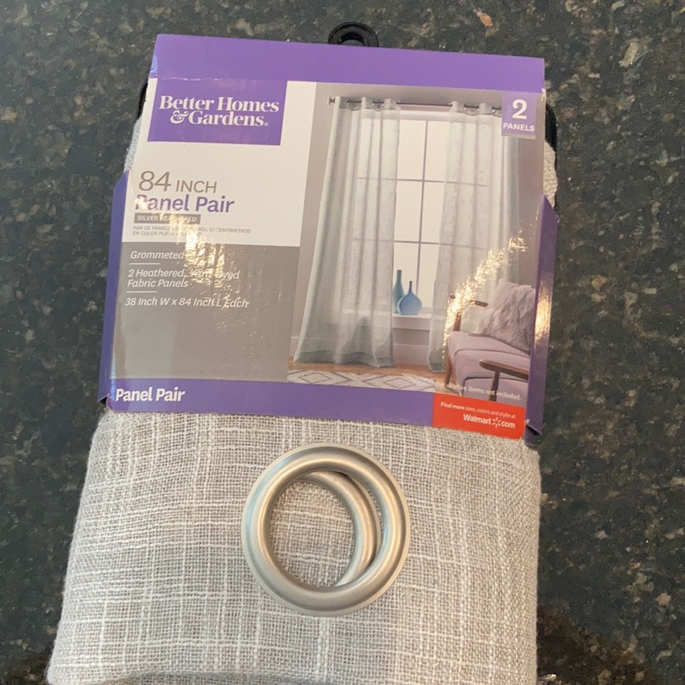 Grommeted 84’ curtains